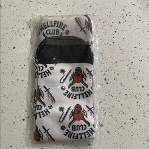 Hellfire Club Graphic Socks - Black and White